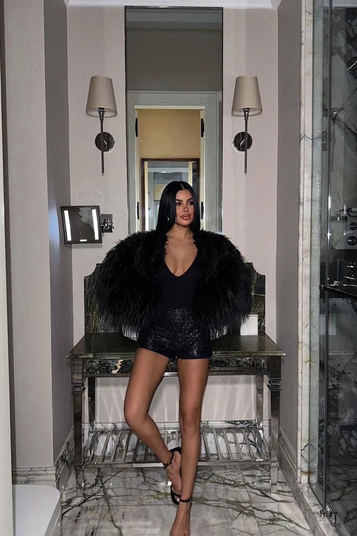 EYY Women Mor Payet Detaylı Şort - Néa Ionía