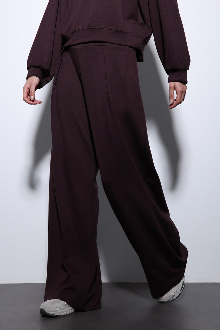 ANT Antioch Mürdüm Wide Leg Relaxed Women's Suit - Trujillo Alto