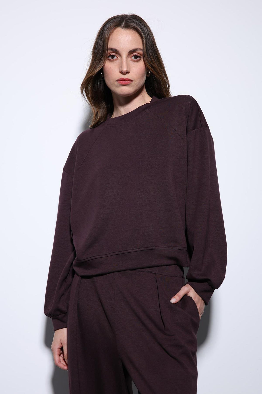 ANT Antioch Mürdüm Wide Leg Relaxed Women's Suit - Trujillo Alto