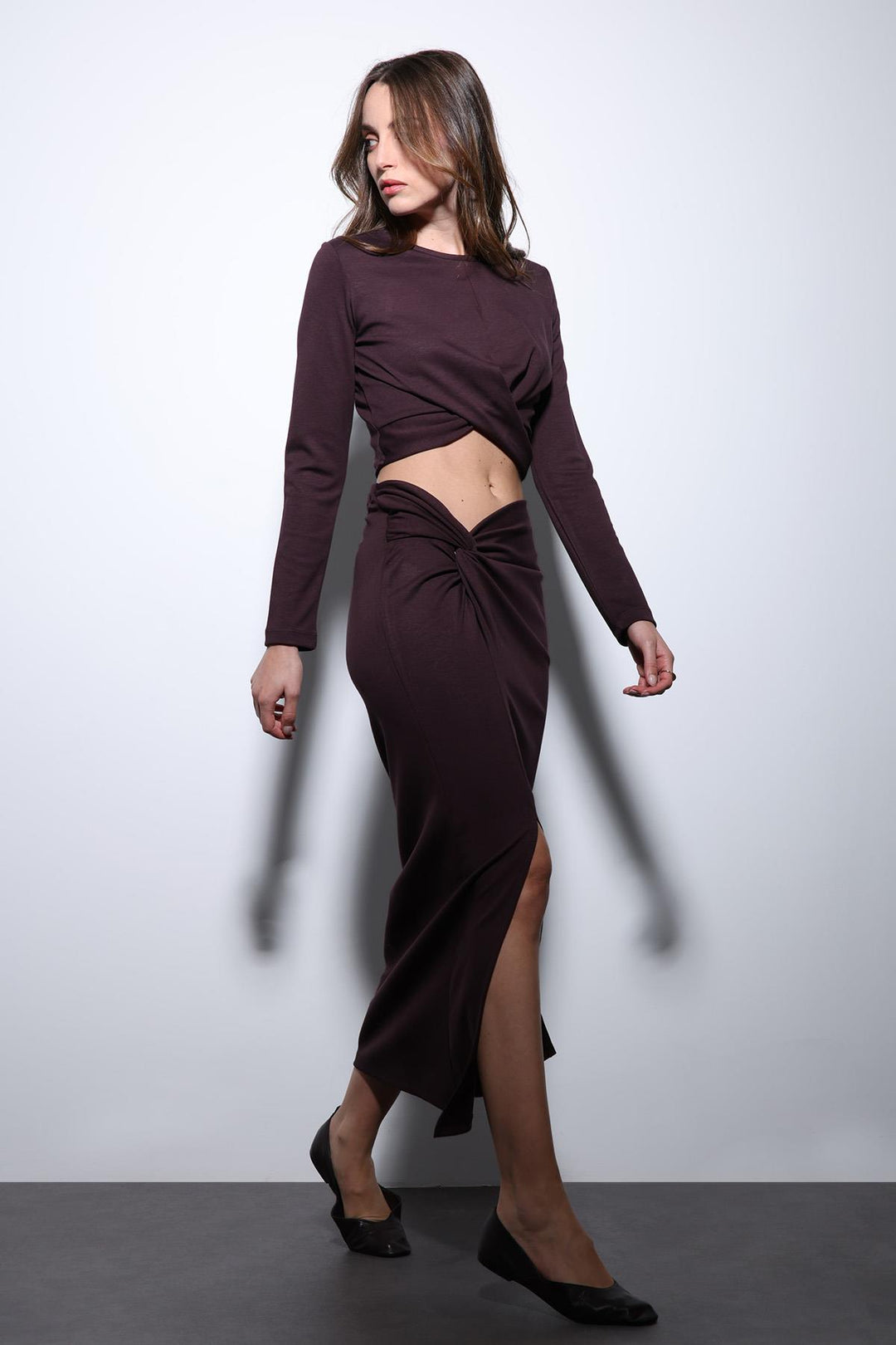 ANT Antioch Purple Slit Detailed Women's Skirt Suit - Scheveningen