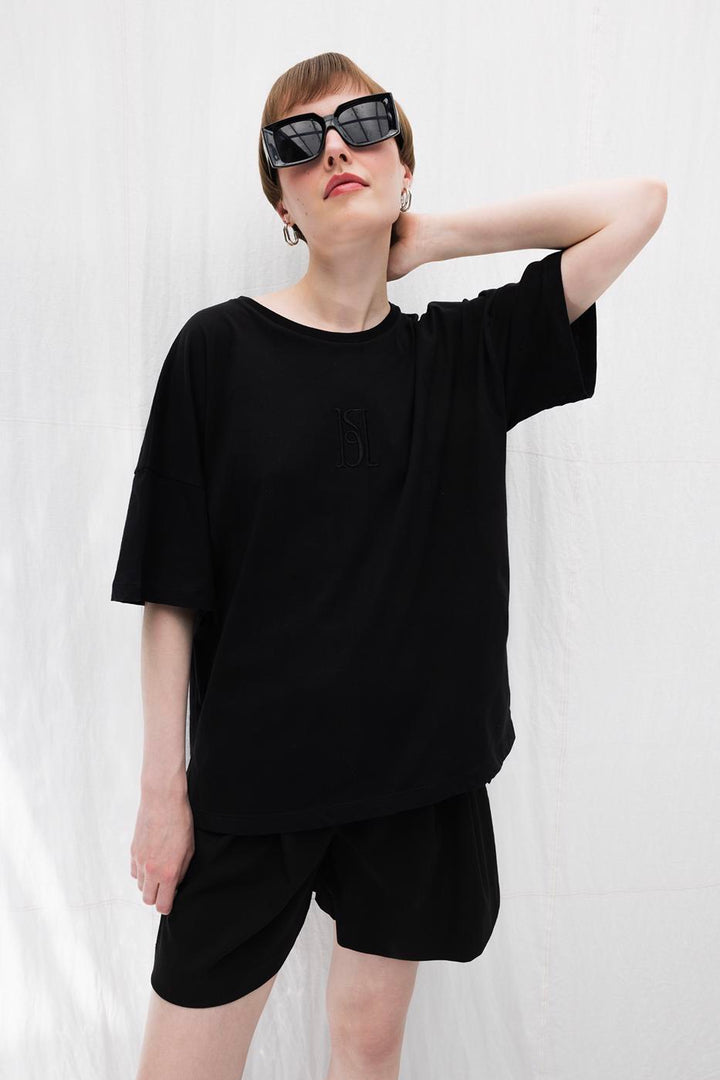 BSL Women Embroidered Basic Tshirt - Hayward