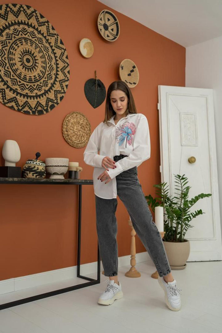 ELS Embroidered Shirt - White - Nelson