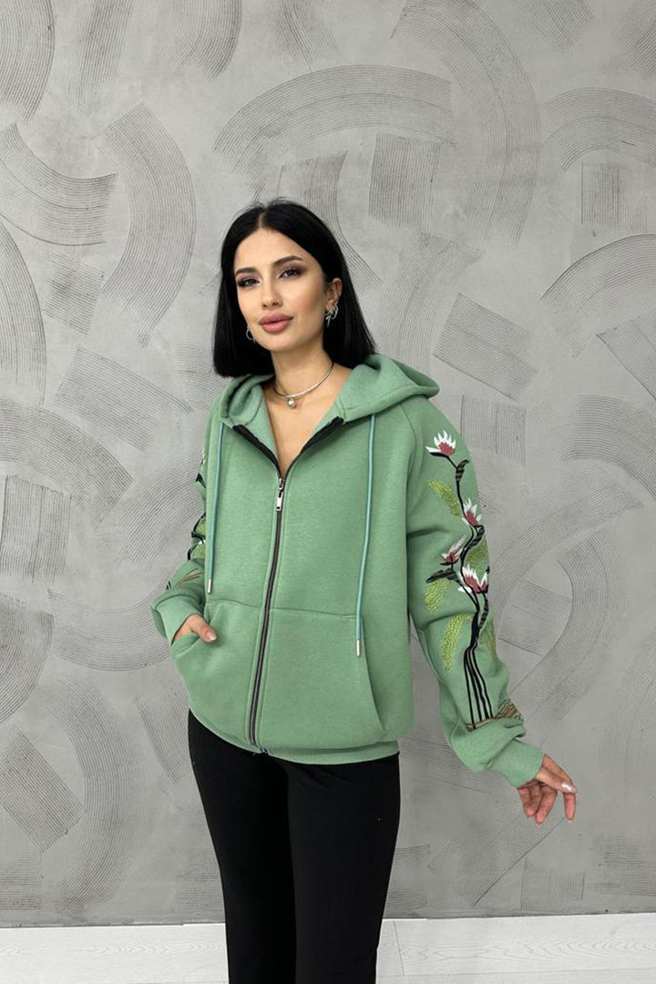 ELS Embroidered Sweatshirt - Khaki - West Des Moines