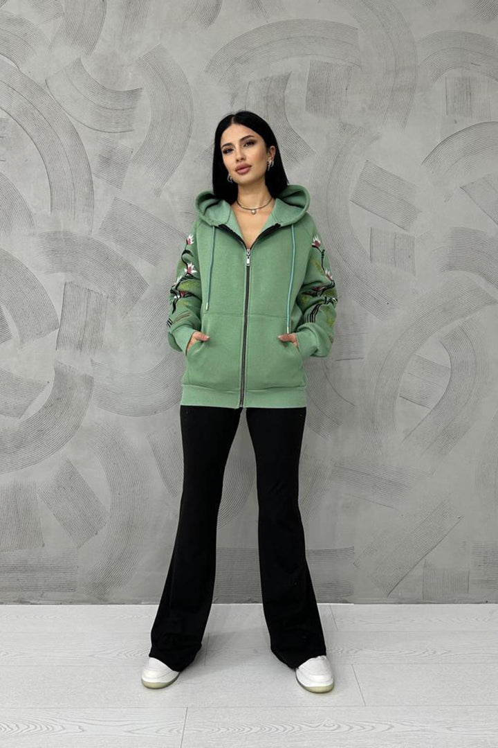ELS Embroidered Sweatshirt - Khaki - West Des Moines