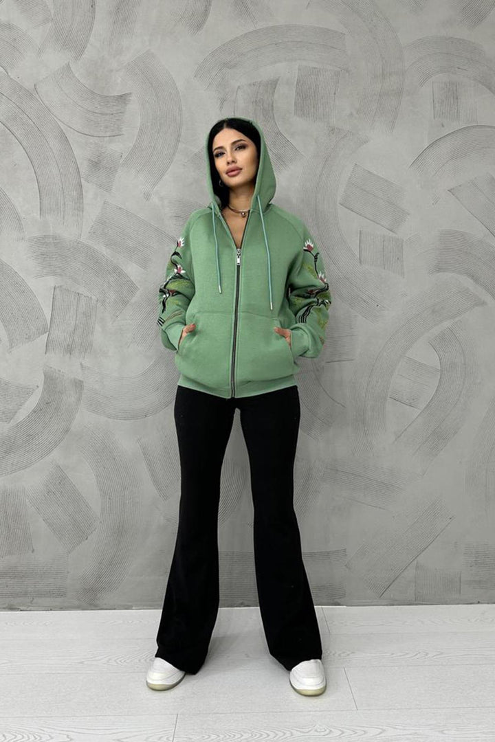 ELS Embroidered Sweatshirt - Khaki - West Des Moines
