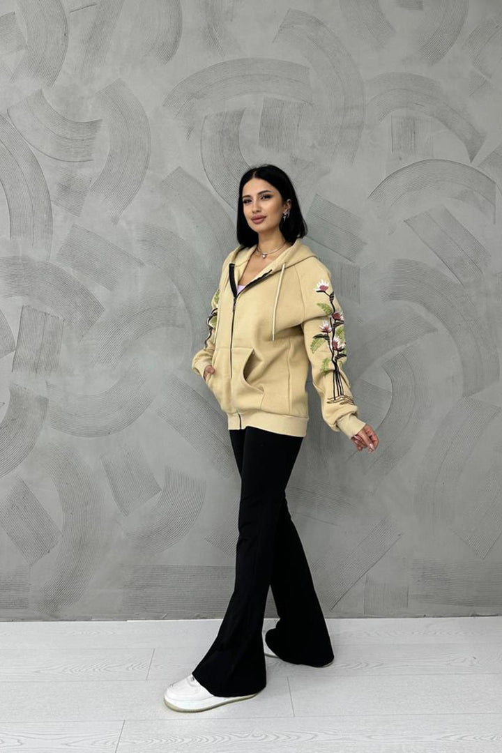 ELS Embroidered Sweatshirt - Mink - Clermont-Ferrand