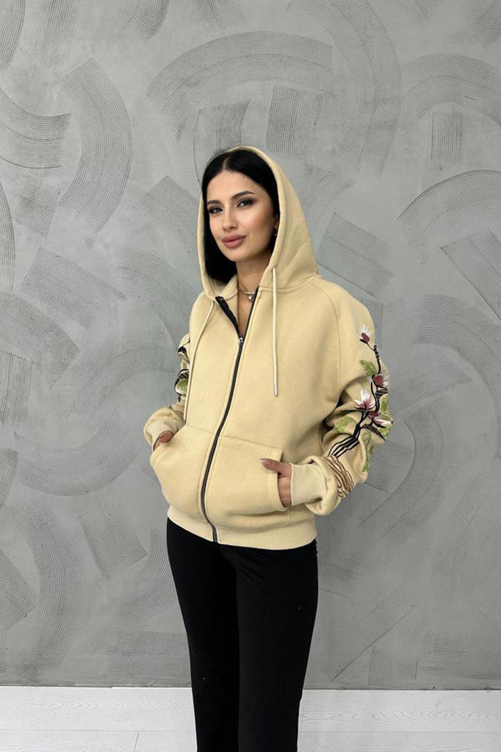 ELS Embroidered Sweatshirt - Mink - Clermont-Ferrand