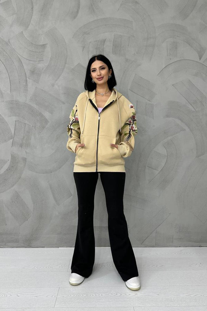 ELS Embroidered Sweatshirt - Mink - Clermont-Ferrand