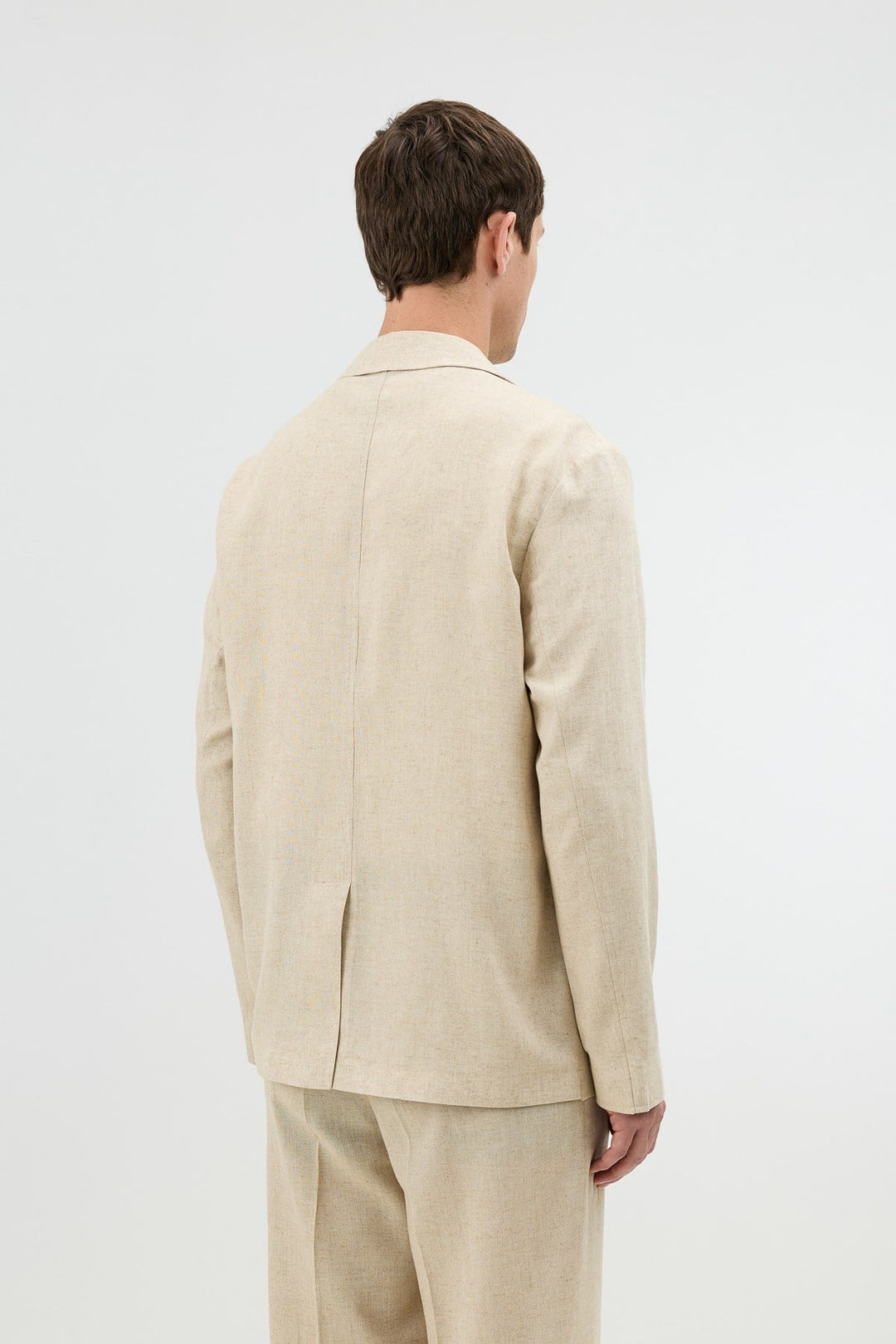 ANT Antioch Natur Keten Karışımlı Erkek Blazer Ceket - Valladolid