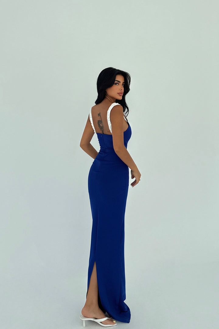 EYY Women Navy Blue Cordelia Long Dress - Sokhumi