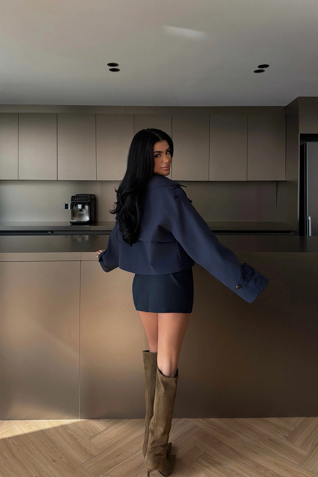 EYY Women Lacivert Klarris Trençkot - San Marcos