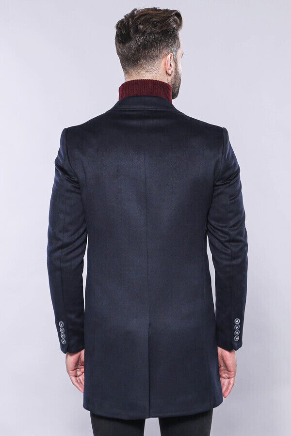 WSS Navy Blue Long Coat  - Pinotepa