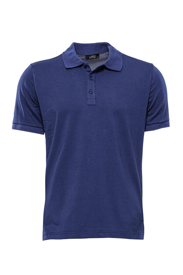WSS Navy blue Polo Collar T-shirt  - Brunswick