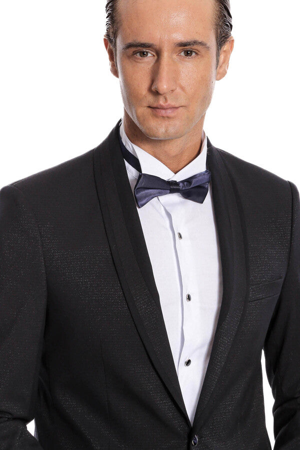 WSS Navy Blue Shawl Lapel Tuxedo  - Mainz