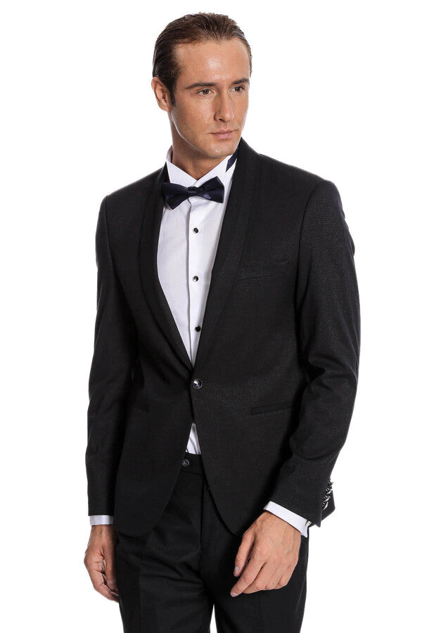 WSS Navy Blue Shawl Lapel Tuxedo  - Mainz