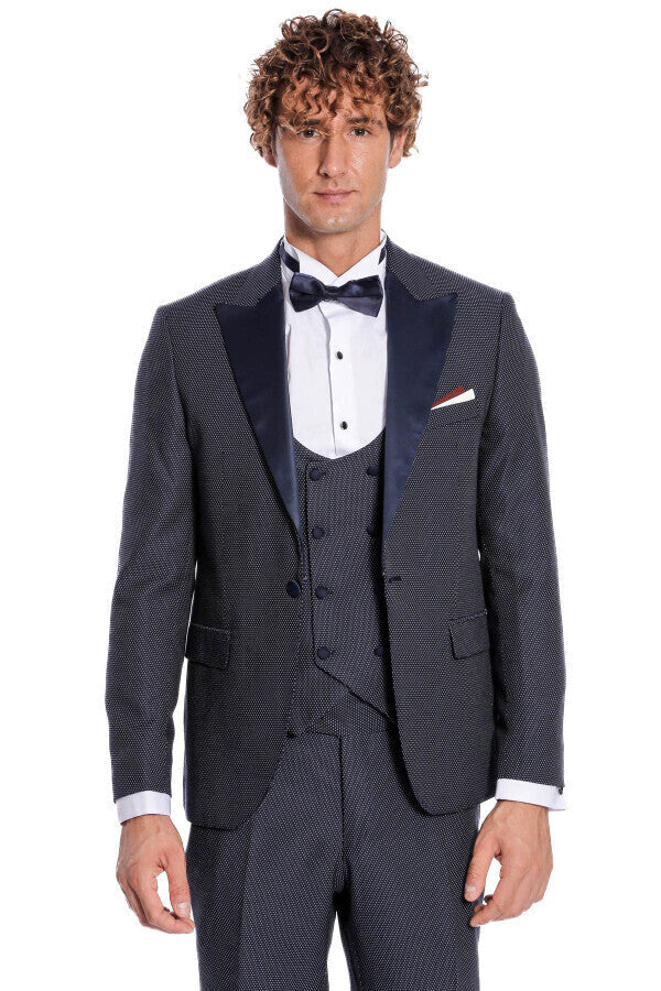 WSS Navy Blue Tuxedo Suit  - Orangevale