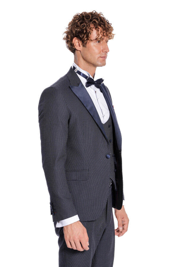WSS Navy Blue Tuxedo Suit  - Orangevale