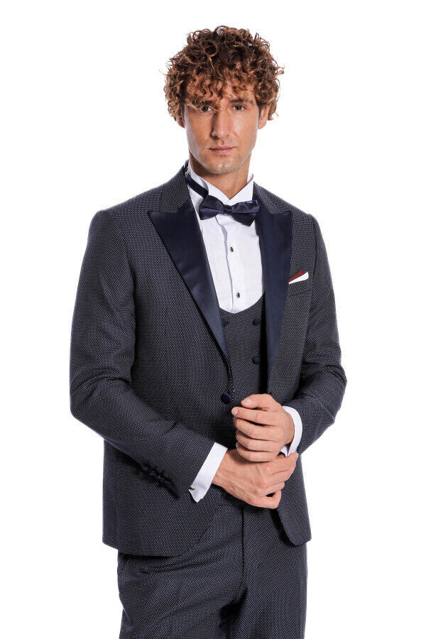 WSS Navy Blue Tuxedo Suit  - Orangevale