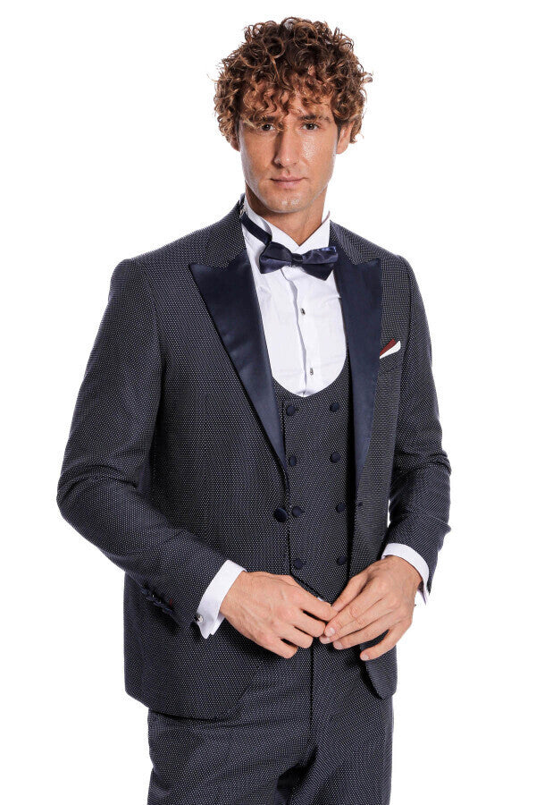 WSS Navy Blue Tuxedo Suit  - Orangevale