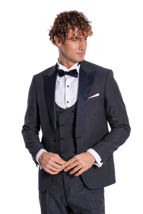 WSS Navy Blue Tuxedo Suit  - Orangevale