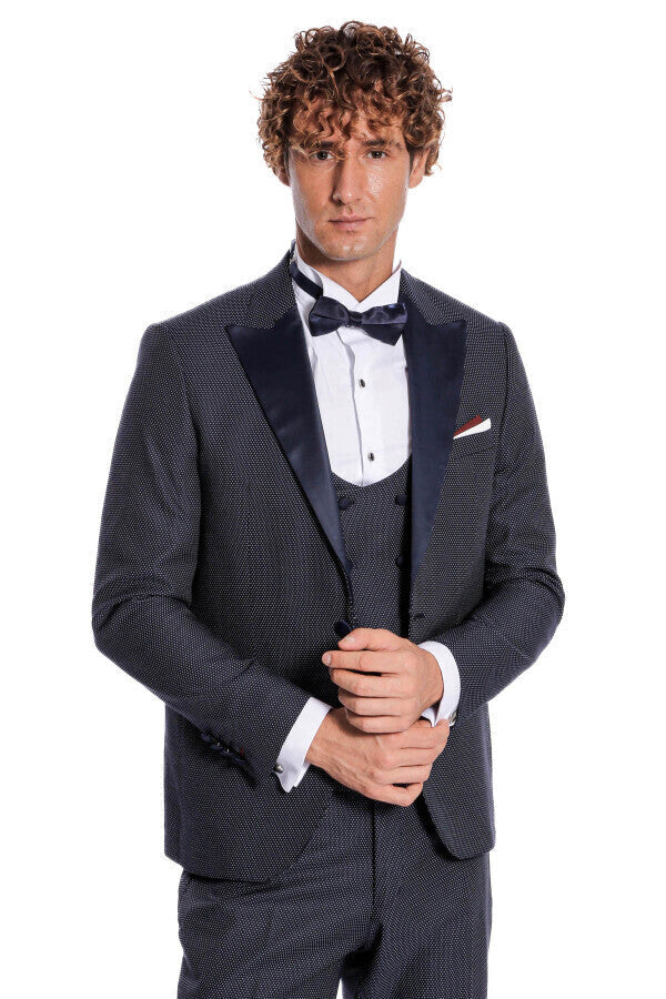WSS Navy Blue Tuxedo Suit  - Orangevale