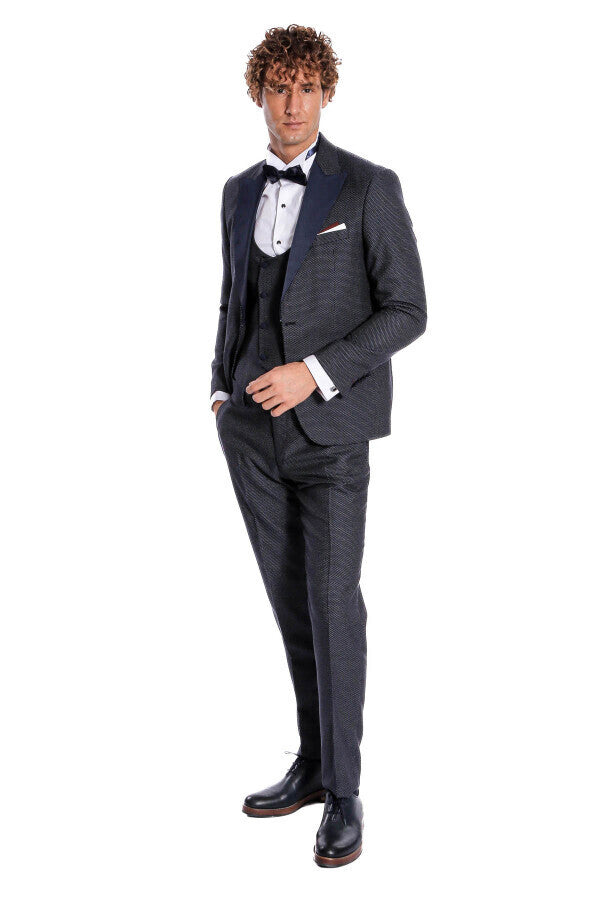 WSS Navy Blue Tuxedo Suit  - Orangevale