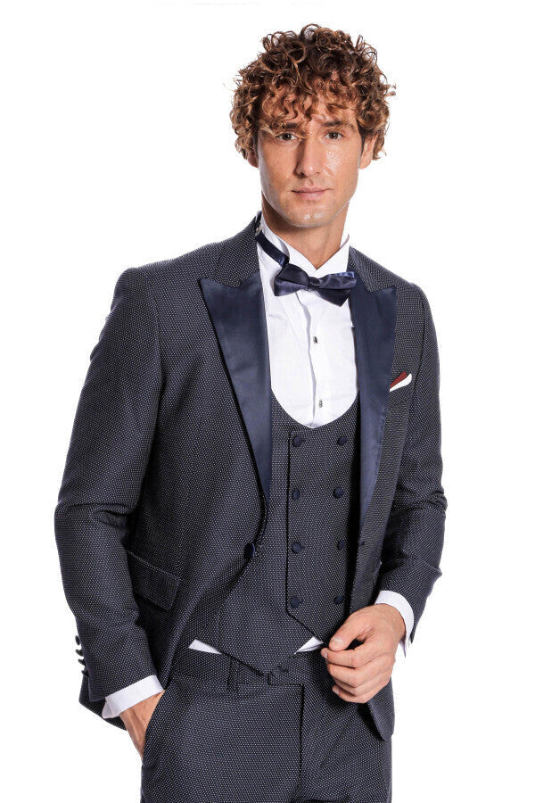 WSS Navy Blue Tuxedo Suit  - Orangevale