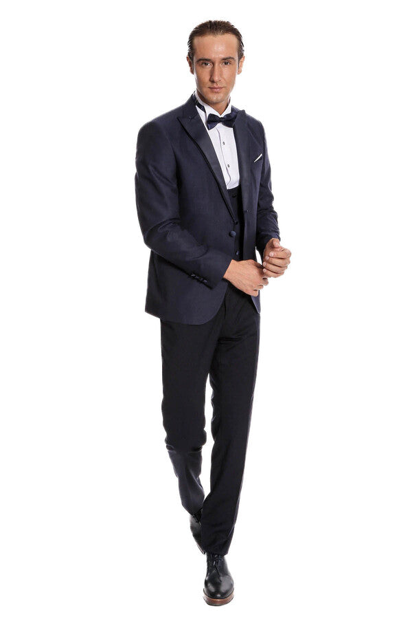 WSS Navy Blue Vested Tuxedo  - Lenexa