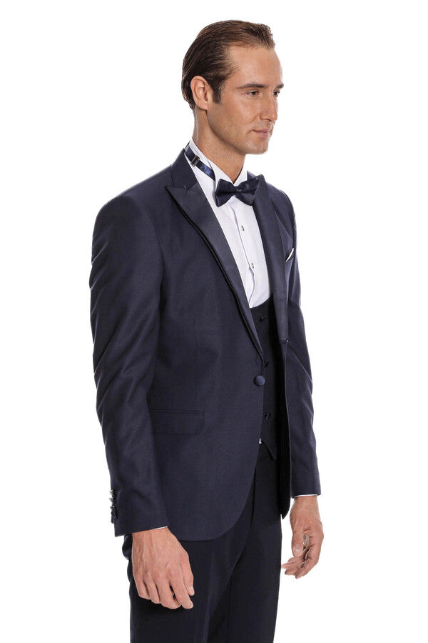 WSS Navy Blue Vested Tuxedo  - Lenexa