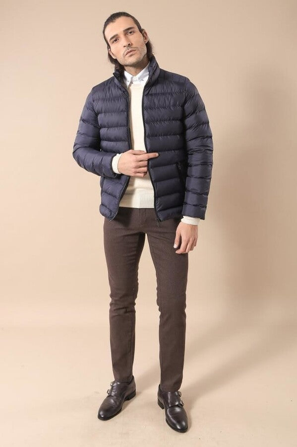 WSS Navy Short Men Down Jacket  - Chino Hills