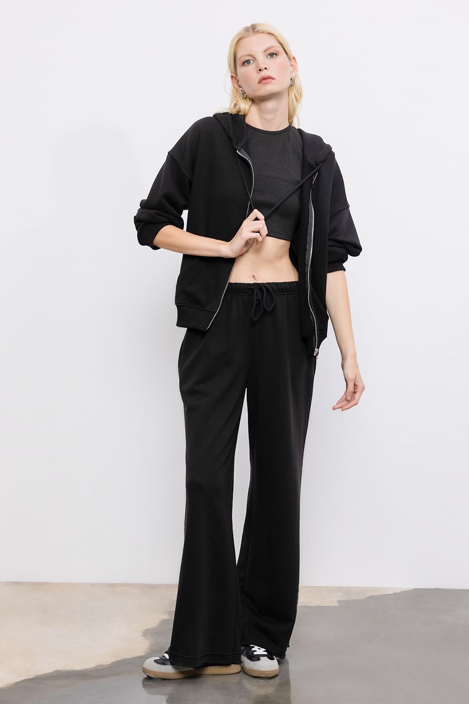 BSL Women Normal Waist Straight Cut Trousers - Raalte