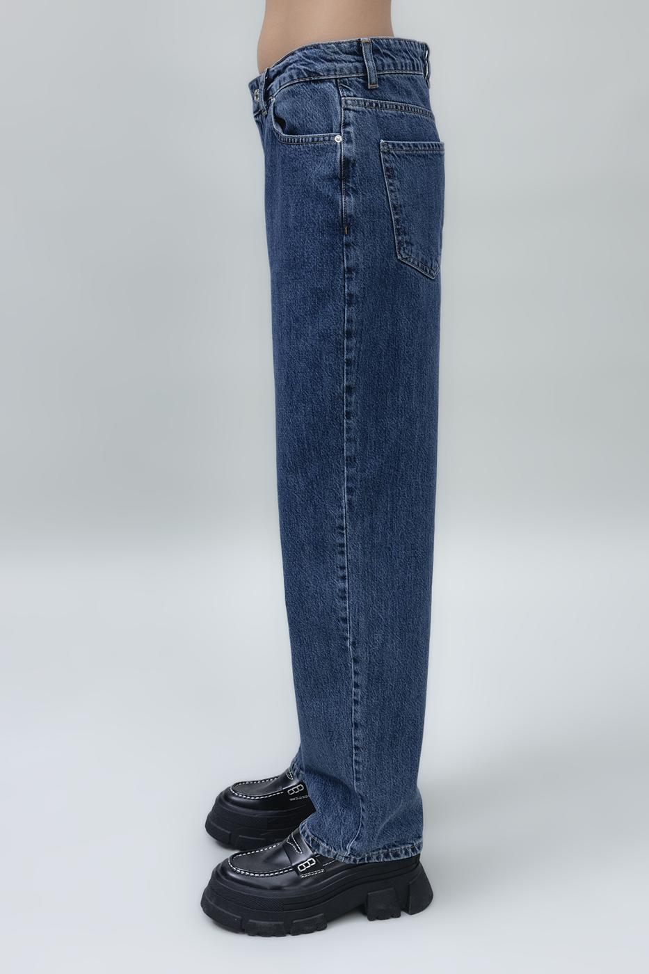 BSL Women Normal Waist Straight Leg Denim Pants - Canicattì
