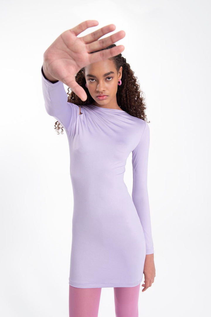 BSL Women Shoulder cut out mini dress - Lehrte