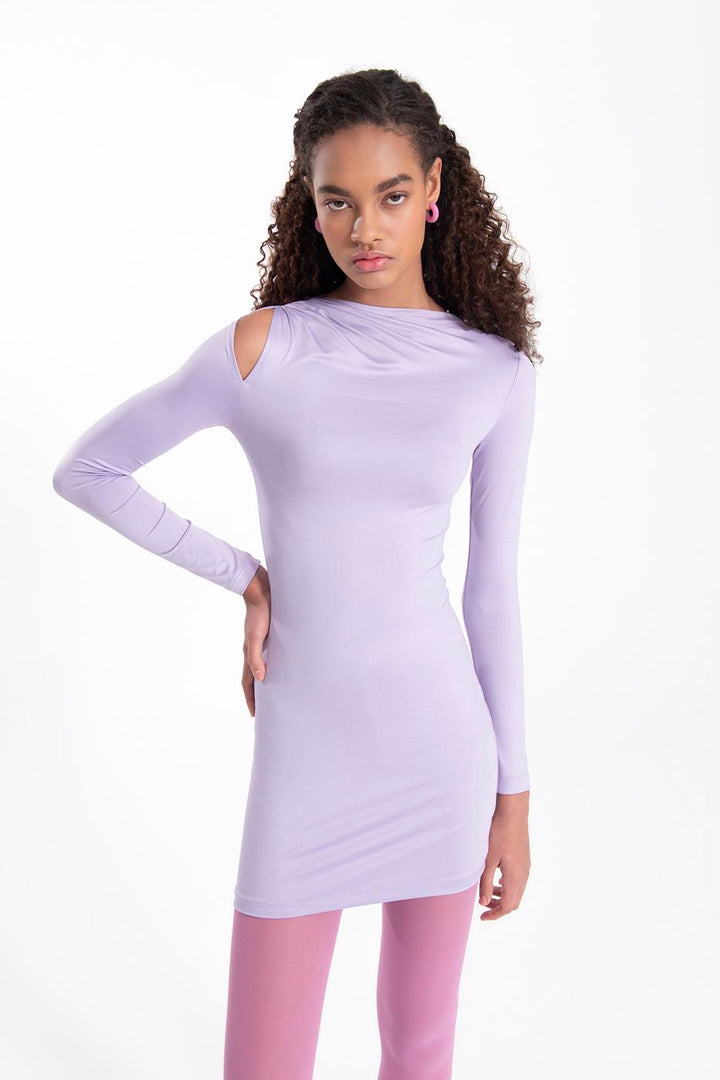 BSL Women Shoulder cut out mini dress - Lehrte