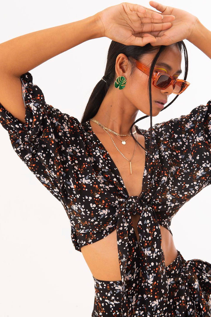 BSL Women Tie Front Blouse - Výronas