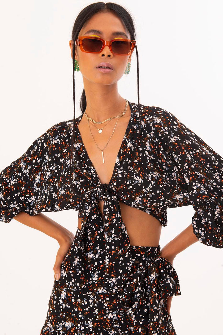 BSL Women Tie Front Blouse - Výronas