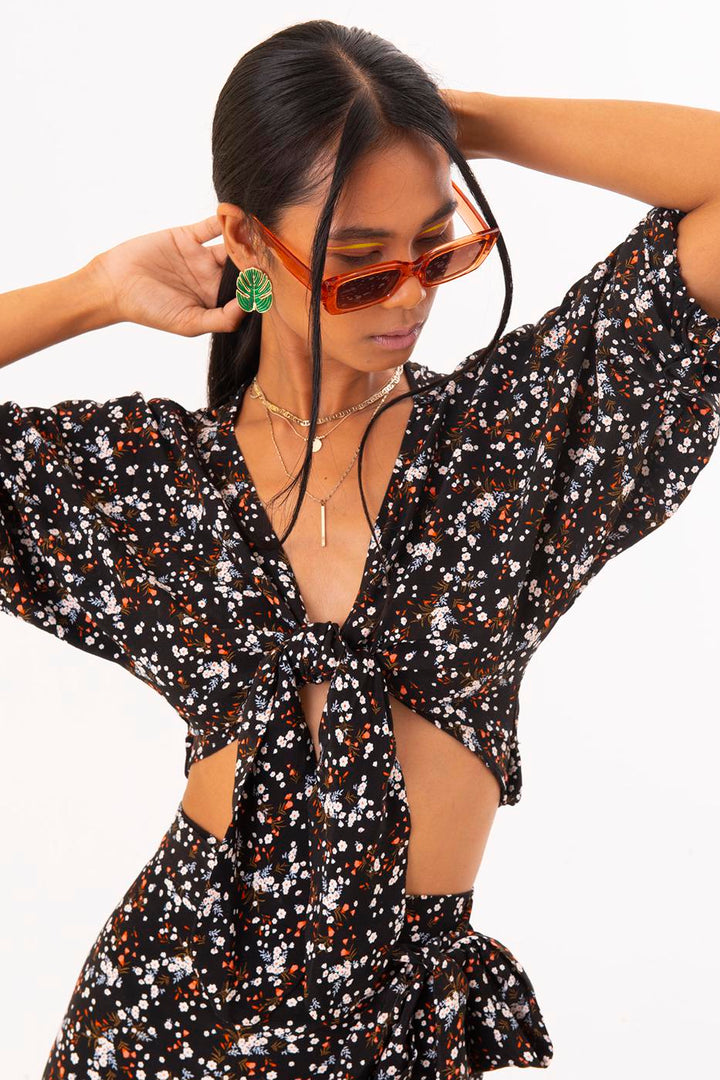 BSL Women Tie Front Blouse - Výronas