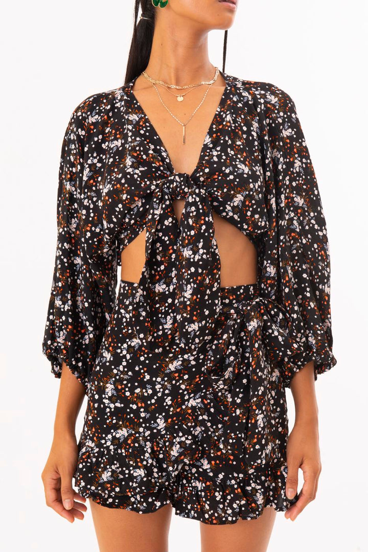 BSL Women Tie Front Blouse - Výronas