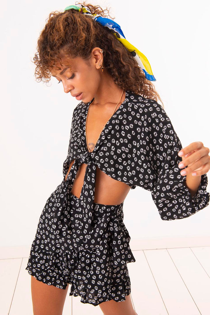BSL Women Tie Front Blouse - Santa Monica
