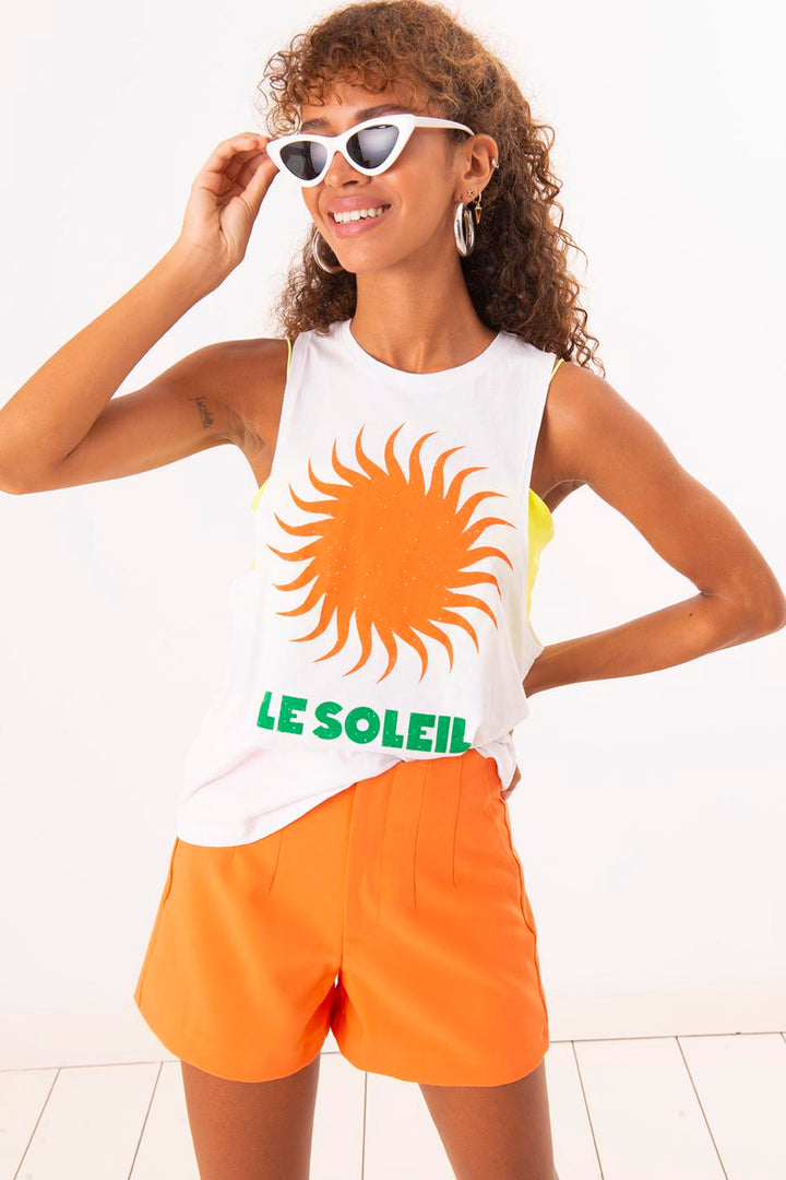 BSL Women Printed Sleeveless T-Shirt - Aveiro