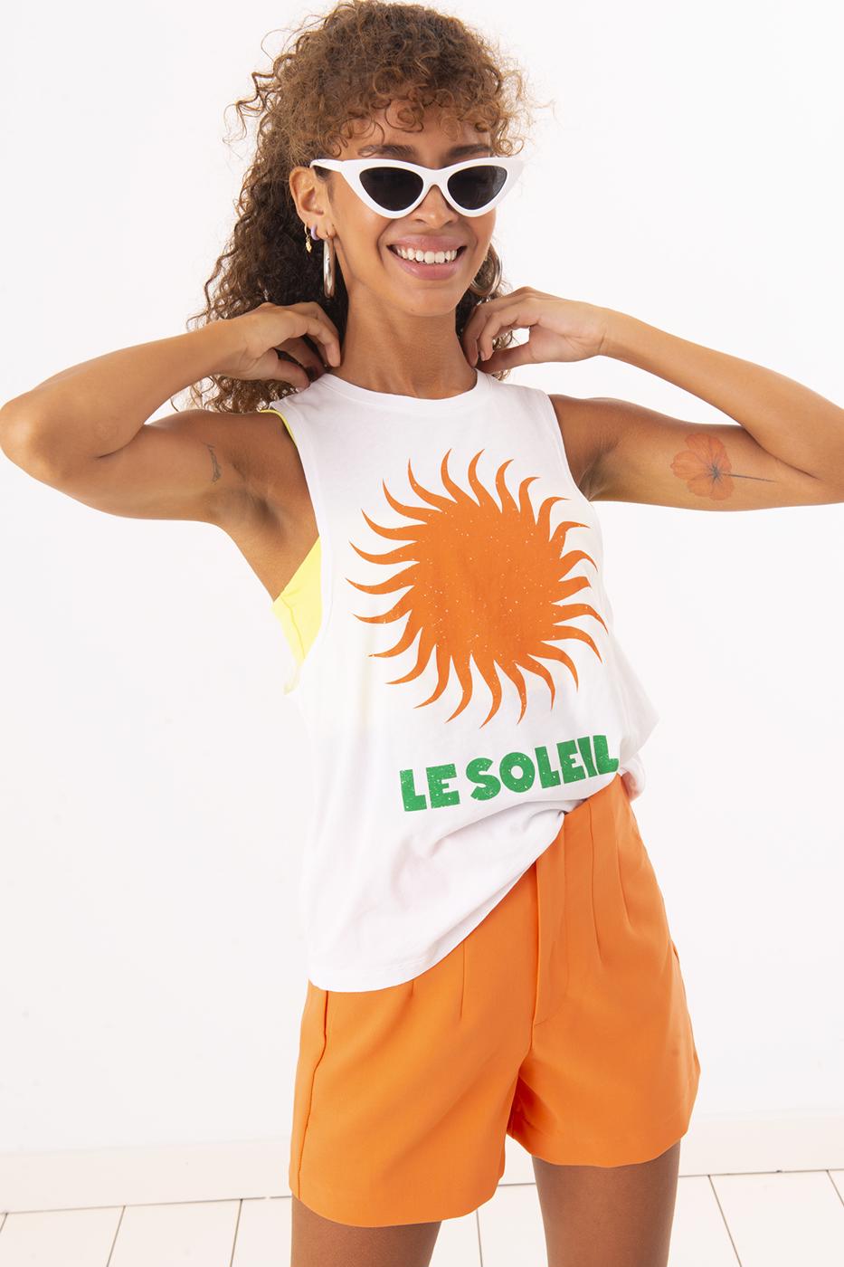 BSL Women Printed Sleeveless T-Shirt - Aveiro
