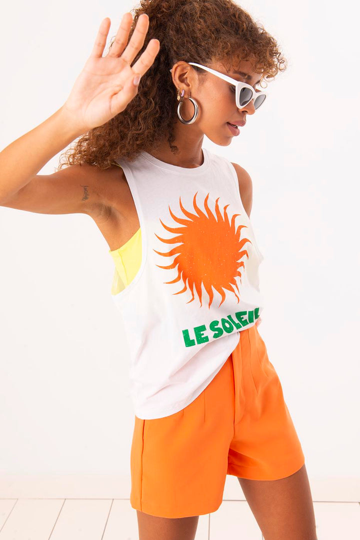BSL Women Printed Sleeveless T-Shirt - Aveiro