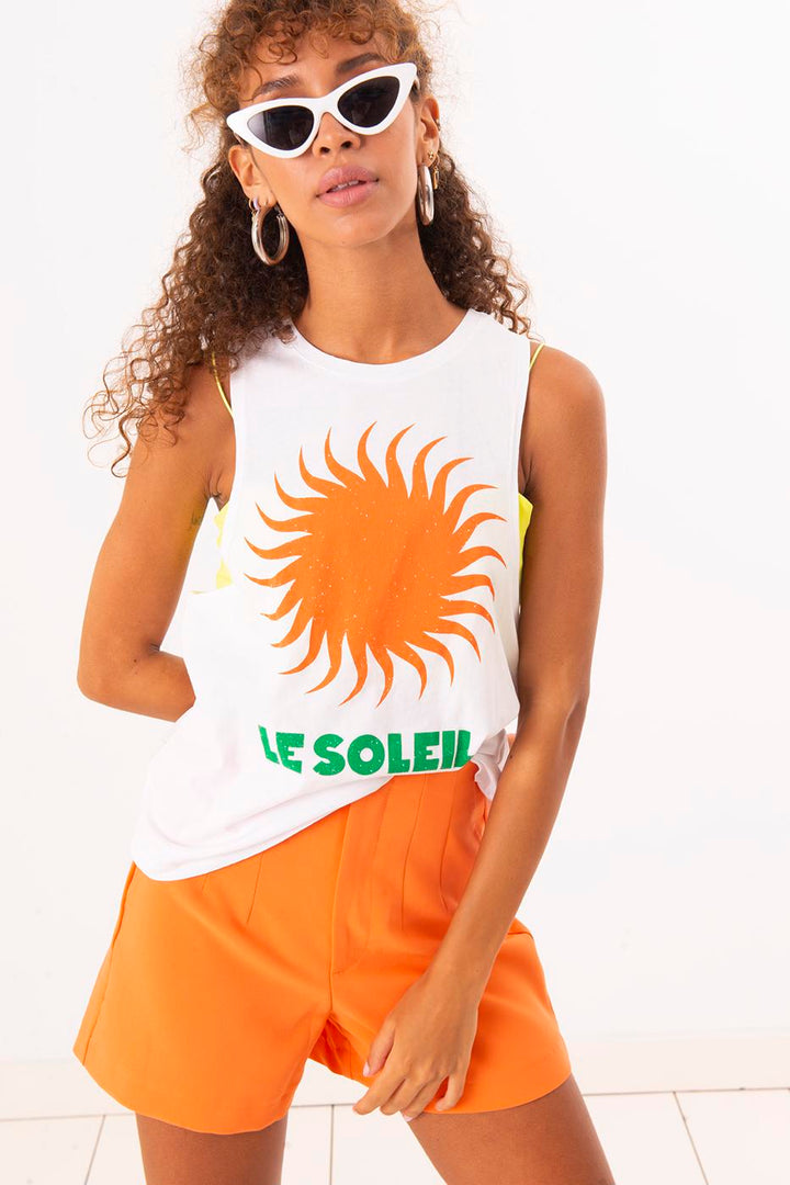 BSL Women Printed Sleeveless T-Shirt - Aveiro