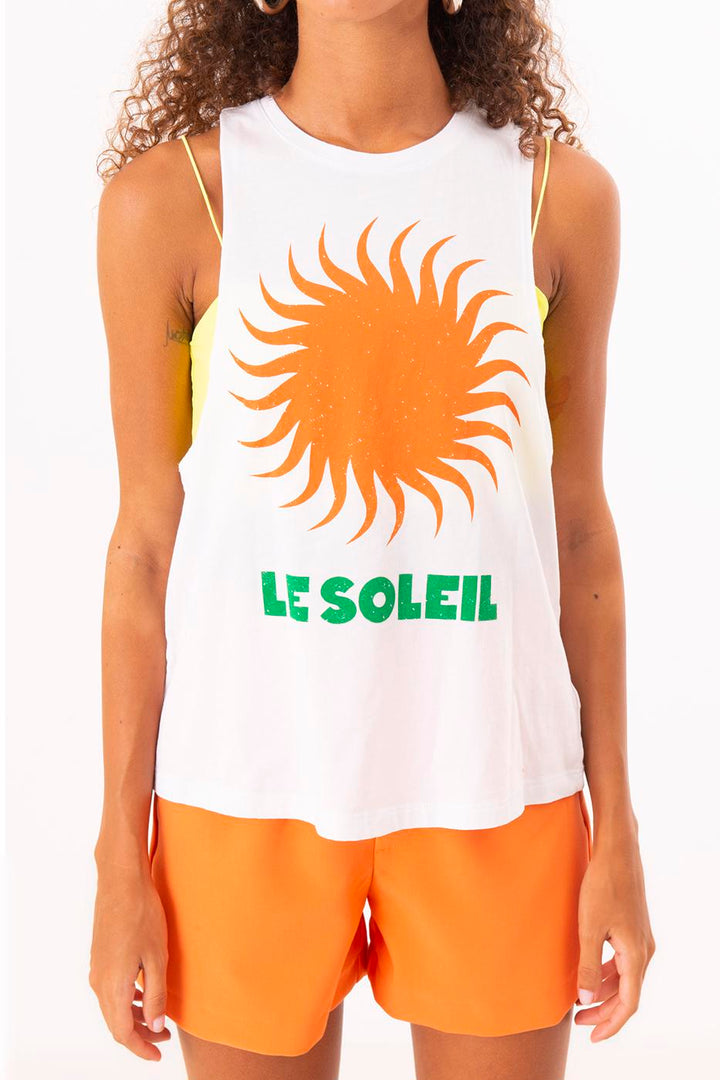 BSL Women Printed Sleeveless T-Shirt - Aveiro