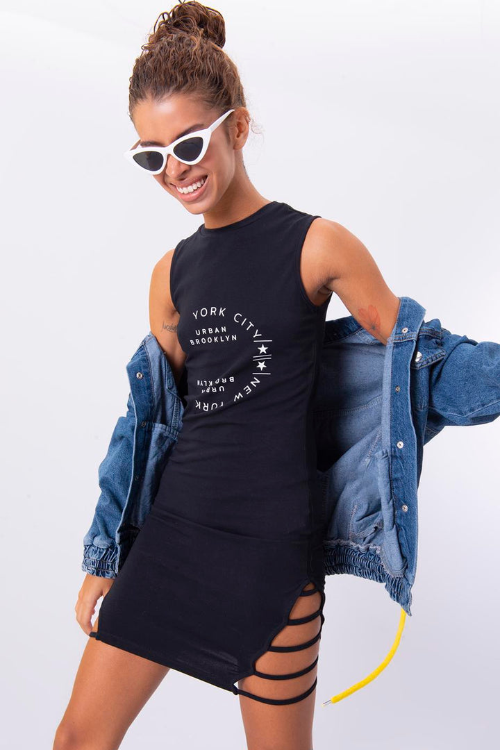 BSL Women Printed Mini Dress - Vilnius
