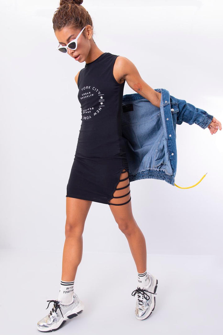 BSL Women Printed Mini Dress - Vilnius