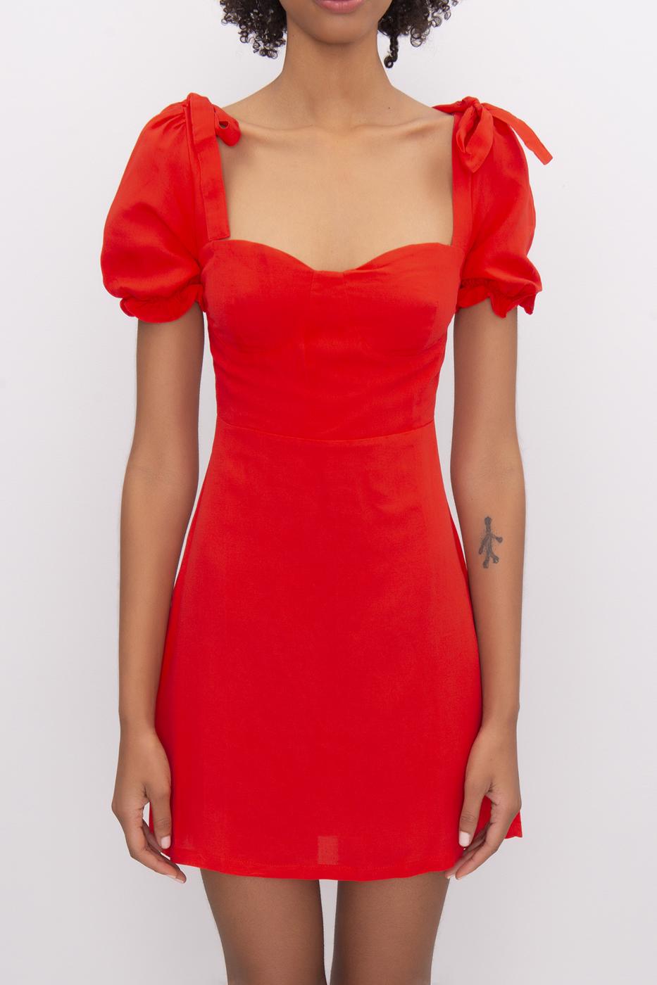 BSL Women Linen Mini Dress - Orangetown