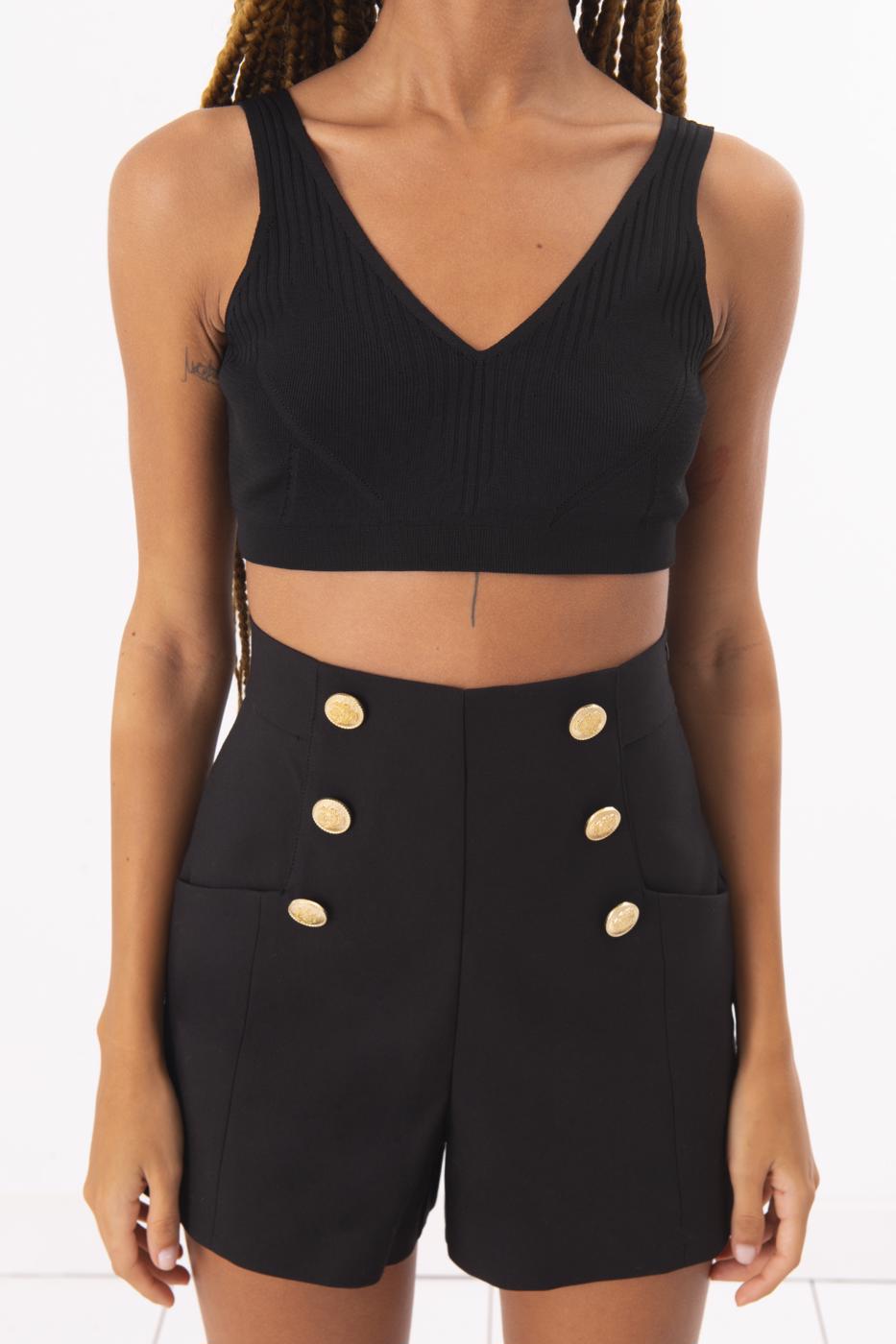 BSL Women Knitted Crop Top - Blaine