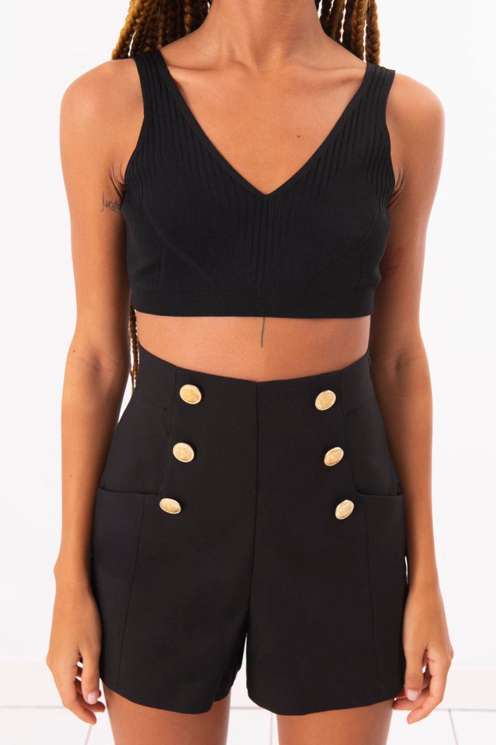 BSL Women Knitted Crop Top - Blaine