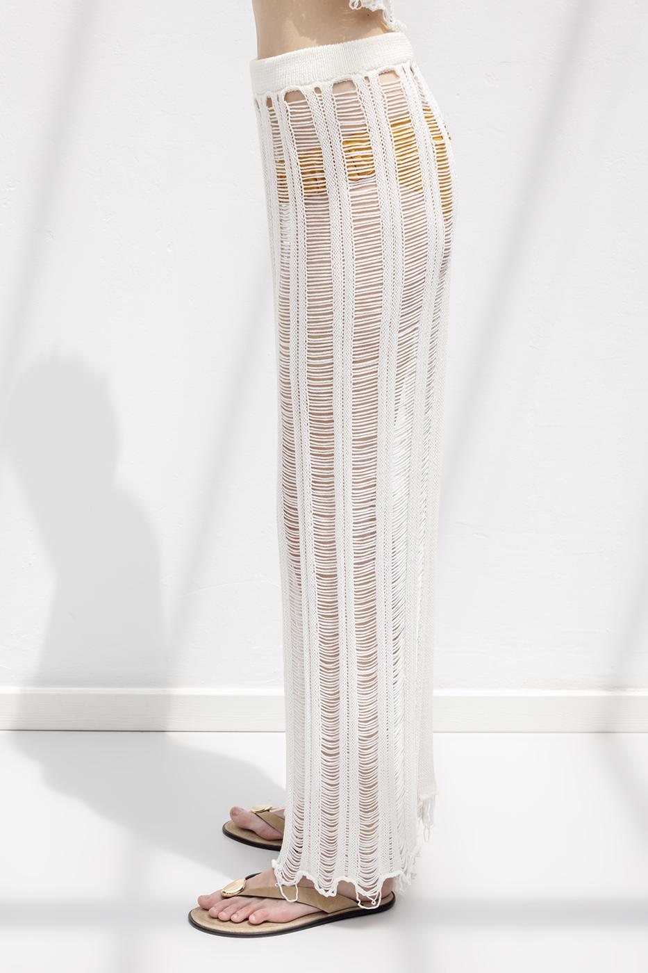 BSL Women Knitted Mesh Maxi Beach Skirt - Brockton